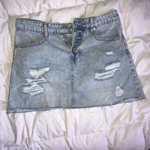 Womens Junior Jean Skirt